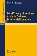 Local Theory of Nonlinear Analytic Ordinary Differential Equations af Y. N. Bibikov