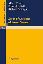 Zeros of Sections of Power Series af A. Edrei