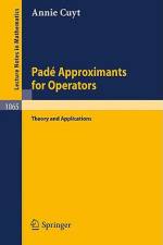 Pade Approximants for Operators af A. Cuyt