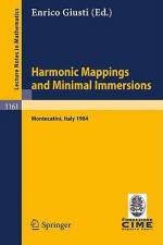 Harmonic Mappings and Minimal Immersion af Enrico Giusti