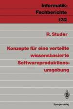 Konzepte für eine verteilte wissensbasierte Softwareproduktionsumgebung af Rudi Studer