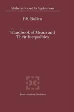 Handbook of Means and Their Inequalities af P. S. Bullen