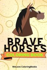 Brave Horses Coloring Book af Sancha Sauseda