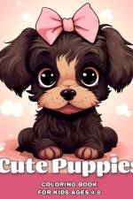 Cute Puppies Coloring Book for kids ages 4-8 af Camelia Camy