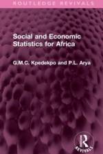 Social and Economic Statistics for Africa af G.M.C. Kpedekpo