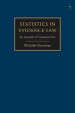 Statistics in the Law of Evidence af Nicholas (12 Wentworth Selborne Chambers Lennings