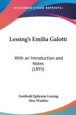 Lessing's Emilia Galotti af Gotthold Ephraim Lessing