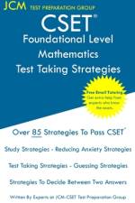 CSET Foundational Level Mathematics - Test Taking Strategies af Jcm-Cset Test Preparation Group
