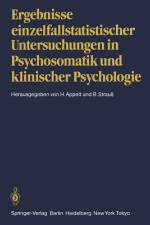 Ergebnisse einzelfallstatistischer Untersuchungen in Psychosomatik und klinischer Psychologie af B. Strauß