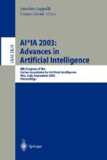 AI*IA 2003: Advances in Artificial Intelligence af Franco Turini