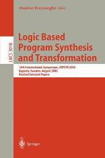 Logic Based Program Synthesis and Transformation af Maurice Bruynooghe