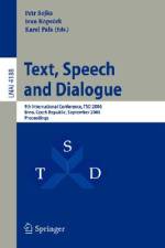 Text, Speech and Dialogue af Karel Pala