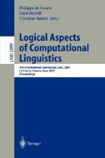 Logical Aspects of Computational Linguistics af Glyn Morrill