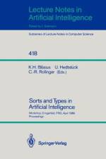 Sorts and Types in Artificial Intelligence af Ulrich Hedtstuck