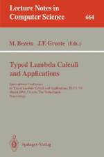 Typed Lambda Calculi and Applications af Jan F. Groote