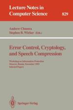 Error Control, Cryptology, and Speech Compression af Stephen B. Wicker
