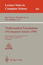 Mathematical Foundations of Computer Science 1994 af Peter Ruzicka