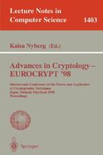 Advances in Cryptology ¿ EUROCRYPT '98 af Kaisa Nyberg