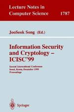 Information Security and Cryptology - ICISC'99 af Jooseok Song