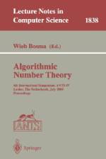 Algorithmic Number Theory af Wieb Bosma