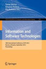 Information and Software Technologies af Tomas Skersys