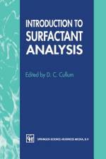 Introduction to Surfactant Analysis af D. C. Cullum