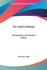 Art And Criticism af Theodore Child