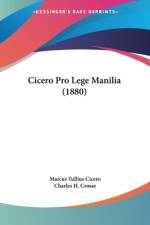Cicero Pro Lege Manilia (1880) af Marcus Tullius Cicero