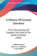 A History Of German Literature af Wilhelm Scherer