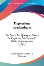 Digressions Academiques af Louis Bernard Guyton De Morveau