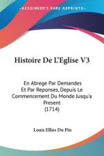 Histoire De L'Eglise V3 af Louis Ellies Du Pin
