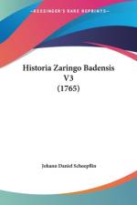 Historia Zaringo Badensis V3 (1765) af Johann Daniel Schoepflin