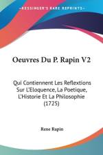 Oeuvres Du P. Rapin V2 af Rene Rapin