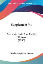 Supplement V1 af Nicolas Lenglet Du Fresnoy