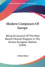Modern Composers Of Europe af Arthur Elson