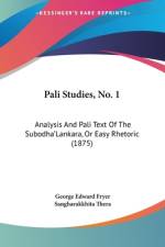Pali Studies, No. 1 af George Edward Fryer