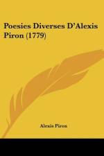 Poesies Diverses D'Alexis Piron (1779) af Alexis Piron