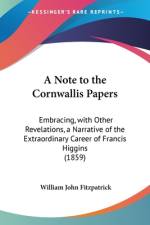 A Note to the Cornwallis Papers af William John Fitzpatrick
