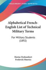 Alphabetical French-English List of Technical Military Terms af Marius Deshumbert