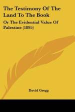 The Testimony Of The Land To The Book af David Gregg