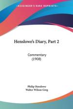 Henslowe's Diary, Part 2 af Philip Henslowe