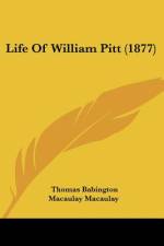 Life Of William Pitt (1877) af Thomas Babington Macaulay Macaulay