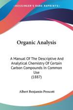 Organic Analysis af Albert Benjamin Prescott
