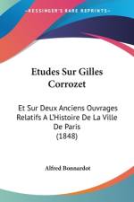 Etudes Sur Gilles Corrozet af Alfred Bonnardot