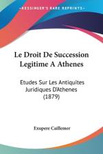 Le Droit De Succession Legitime A Athenes af Exupere Caillemer