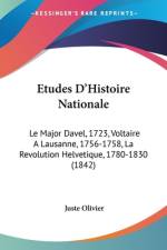 Etudes D'Histoire Nationale af Juste Olivier