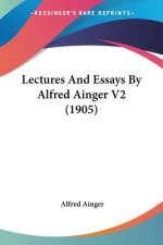Lectures And Essays By Alfred Ainger V2 (1905) af Alfred Ainger