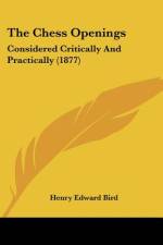 The Chess Openings af Henry Edward Bird