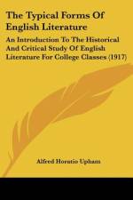The Typical Forms Of English Literature af Alfred Horatio Upham