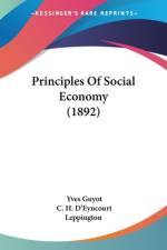 Principles Of Social Economy (1892) af Yves Guyot